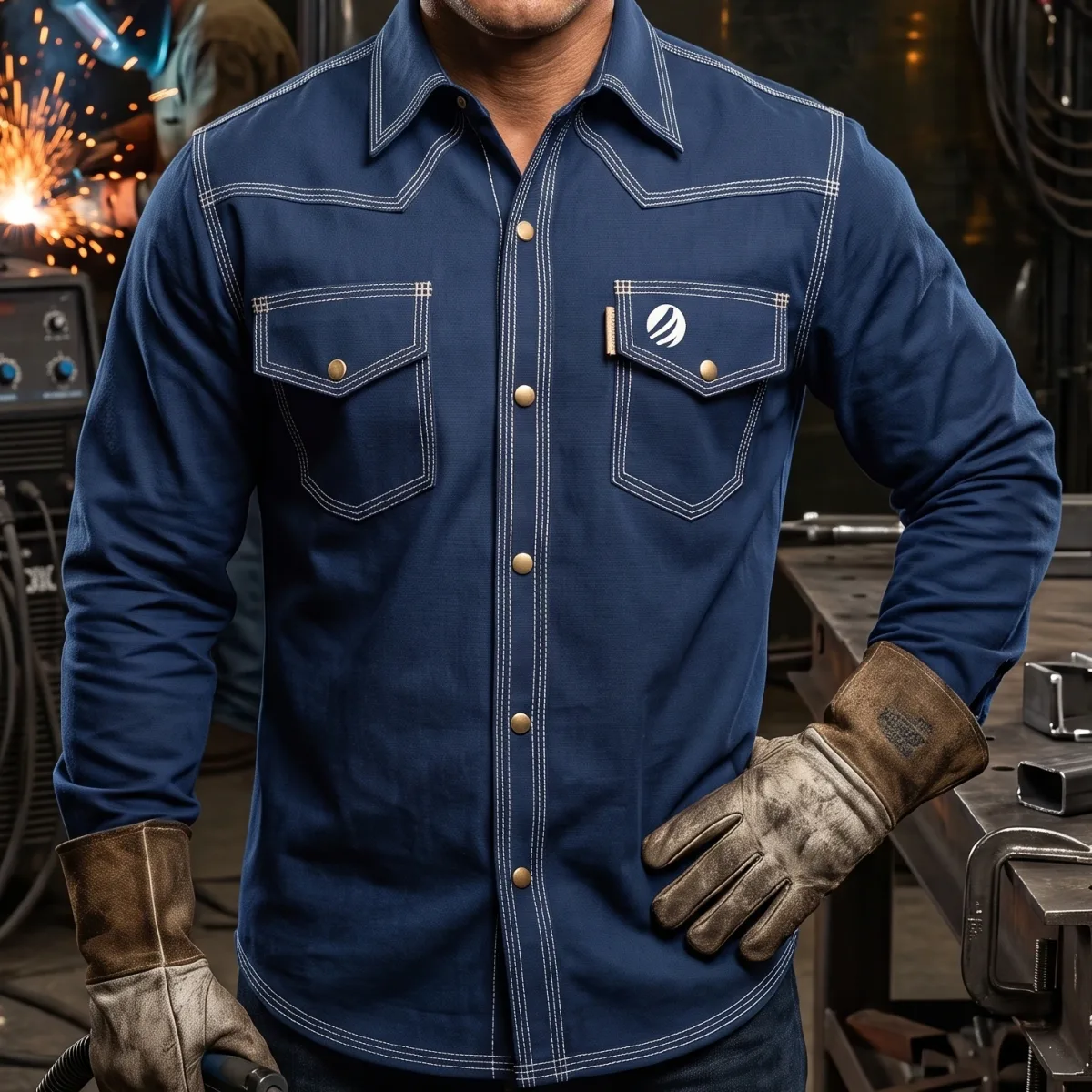 Navy Blue Shirt