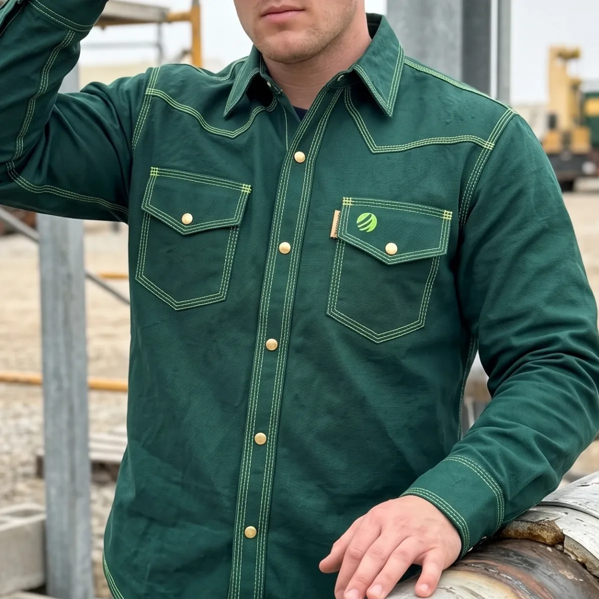Dark Green Shirt
