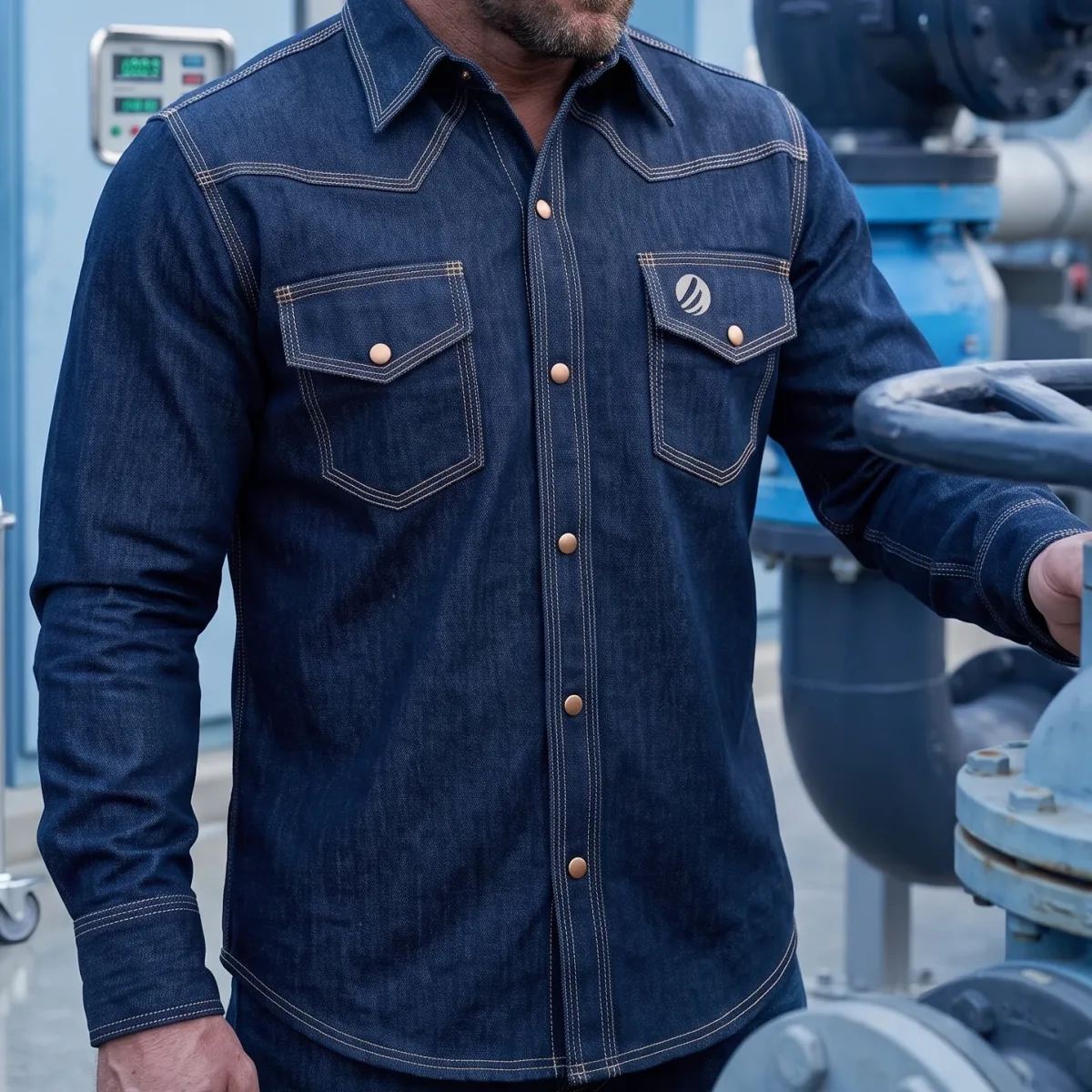 Dark Indigo Denim Shirt