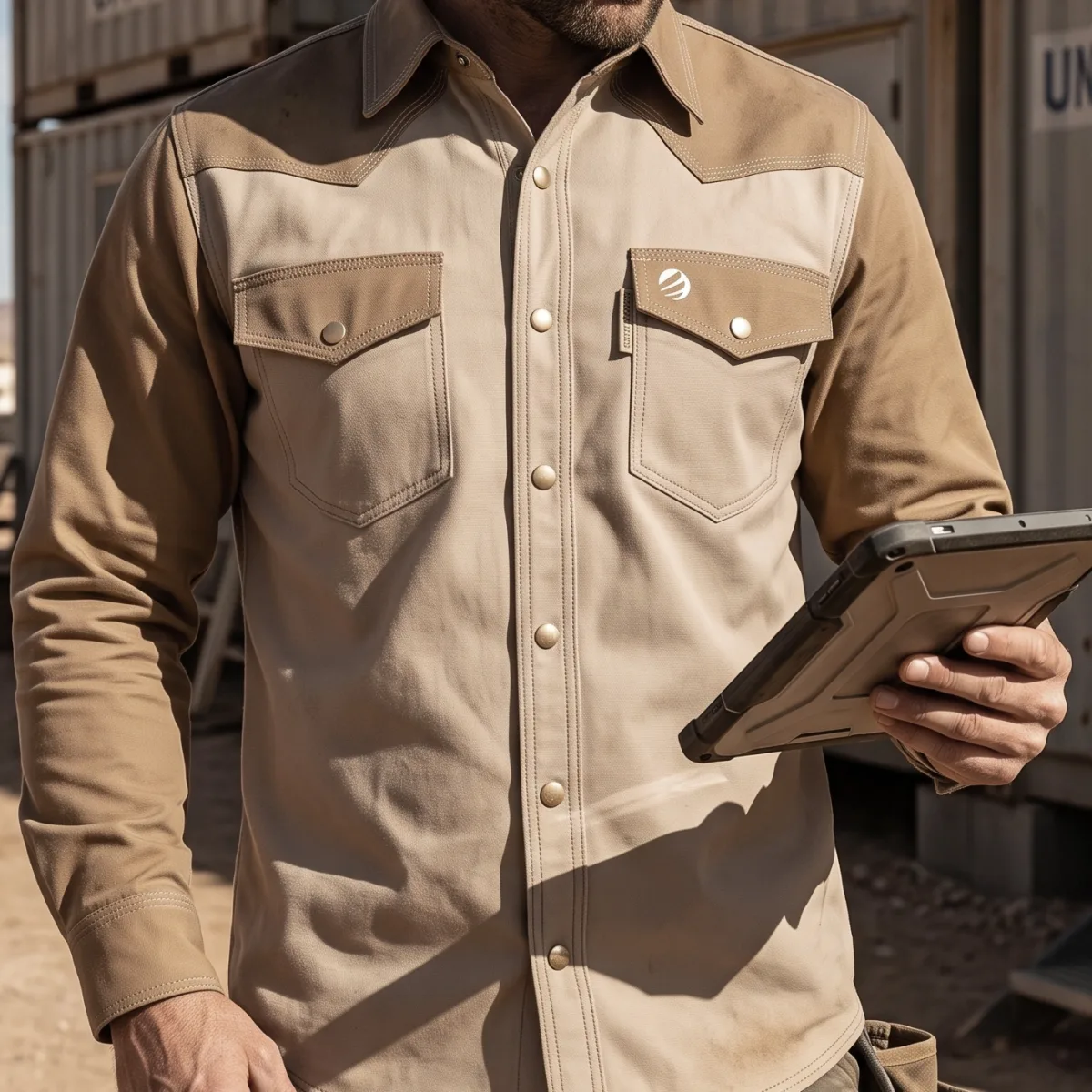Sand Brown Plaid II
